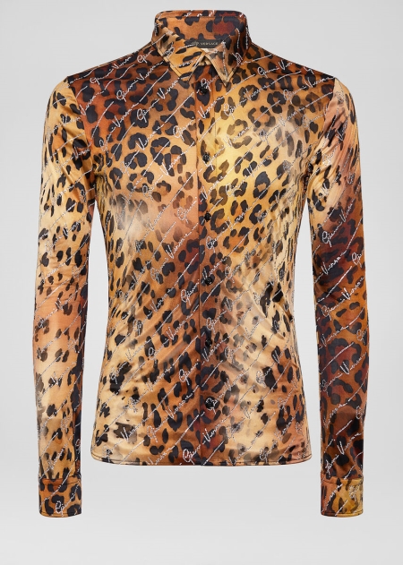 Camasi Versace Pop Animalier Print Barbati | BCKHRDU-05